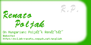 renato poljak business card